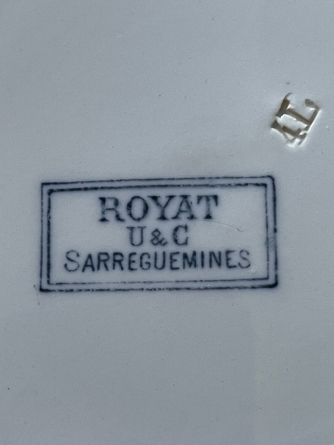 Royal plate U&C sarguemines
