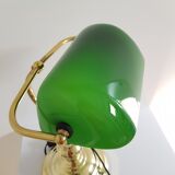Green banker lamp