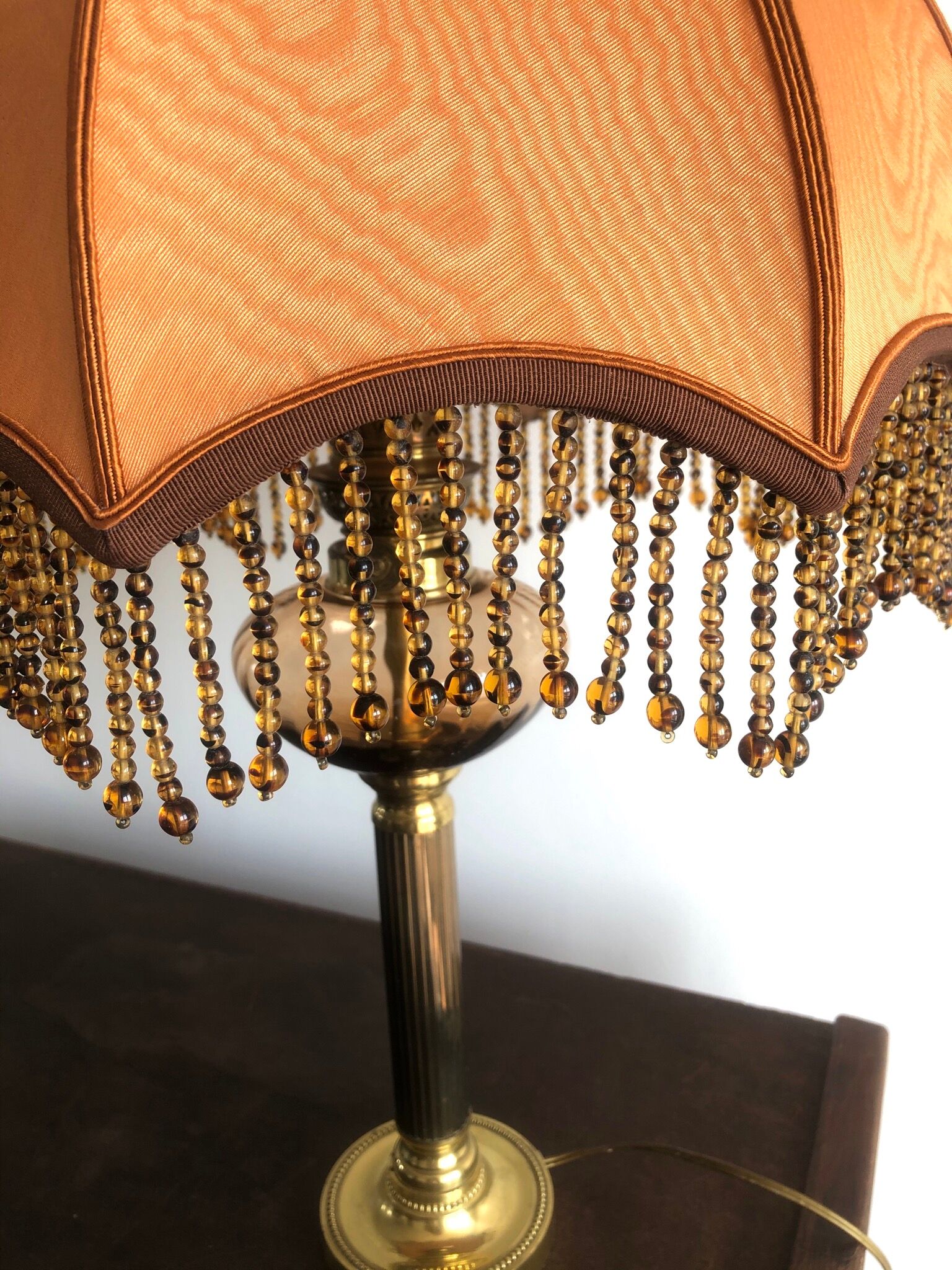 Retro pearl blind lampshade