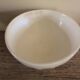 Sarreguemines orange footed bowl from the 70s