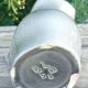 Pichet vase in earthenware of Blois Glazed Color Gray and Bordeaux
