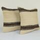 Set of 2 vintage kilim cushion covers 41x41 cm