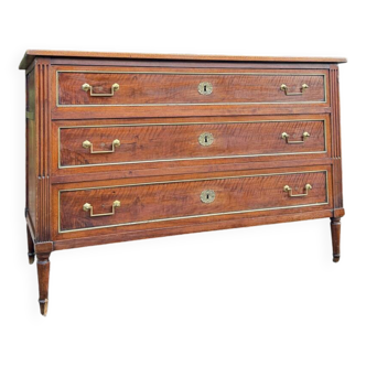 Commode, Mahogany Louis XVI XVIII Eme Century
