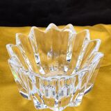 Small tulip pocket or signed crystal baguier, Scandinavian design by Jan Johanson Orrefors