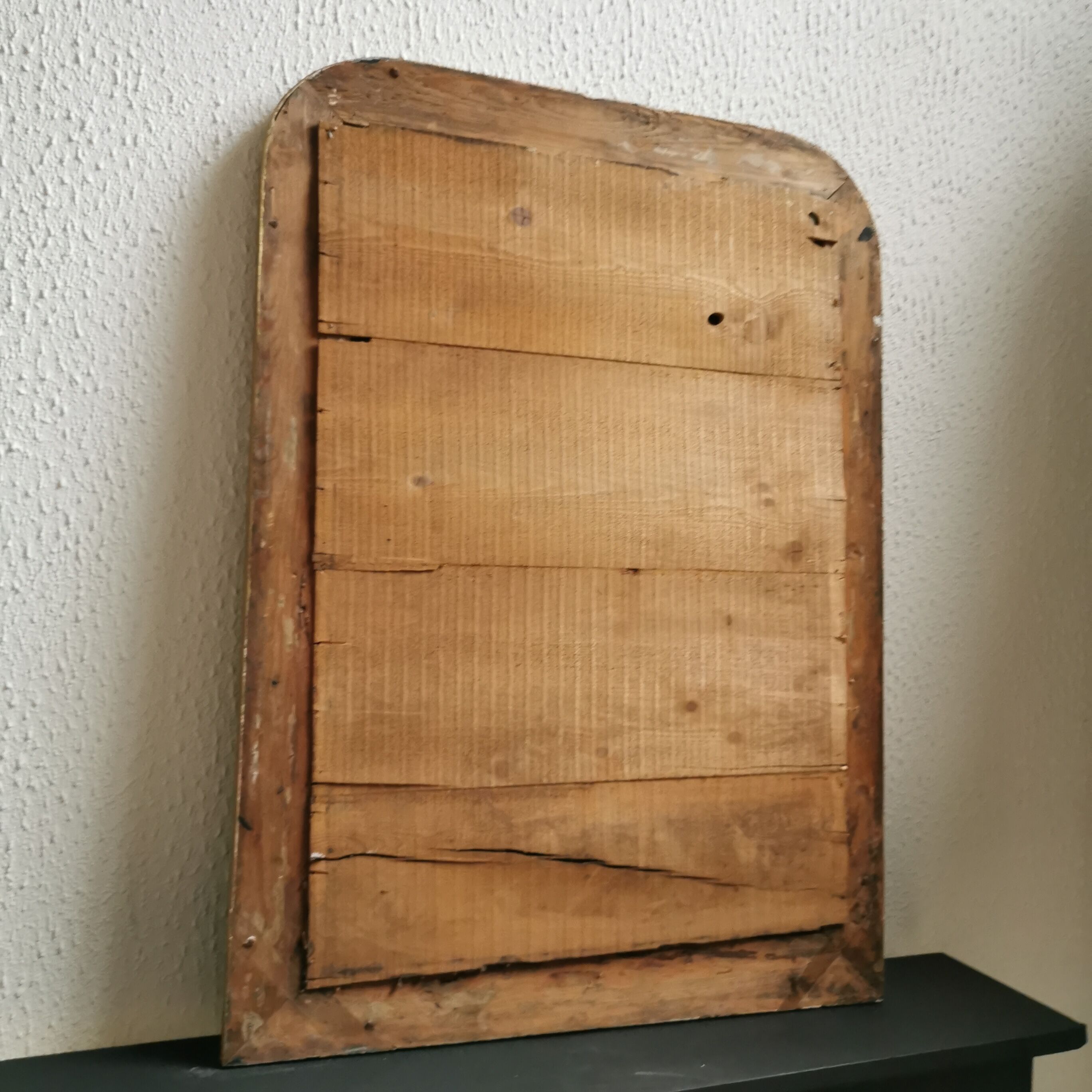 Mirror 99 x 72 cm gilded Louis Philippe old