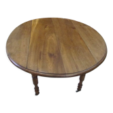 Table ronde de cuisine à volets en chêne massif