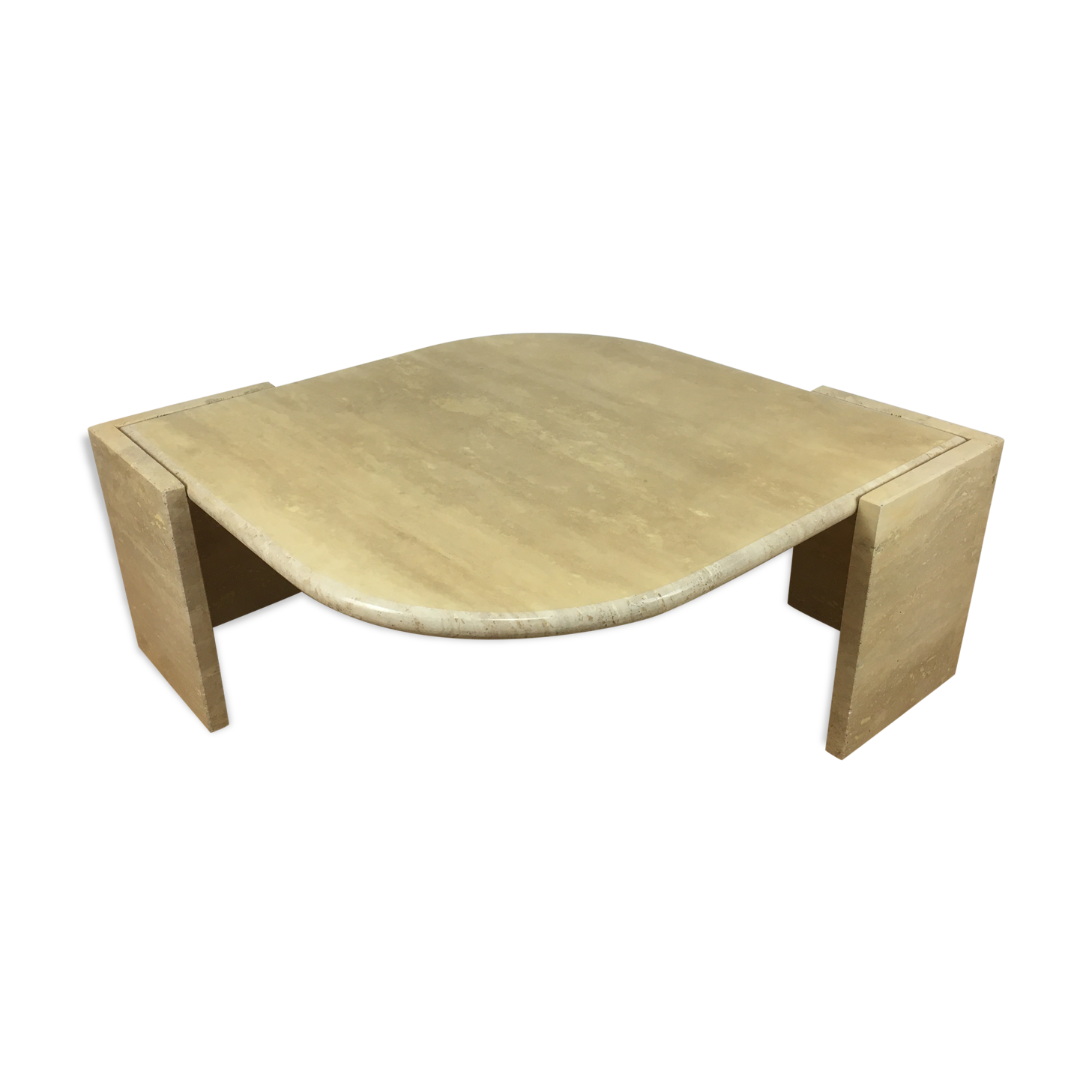 Bass table in travertine Roche Bobois