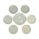 Porcelain pie service from Limoges Bernardaud model louis xv