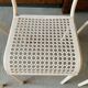 Series of 3 perforated metal chairs