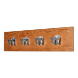 Wall coat rack by Pierre Guariche for La Plagne, around 1968.