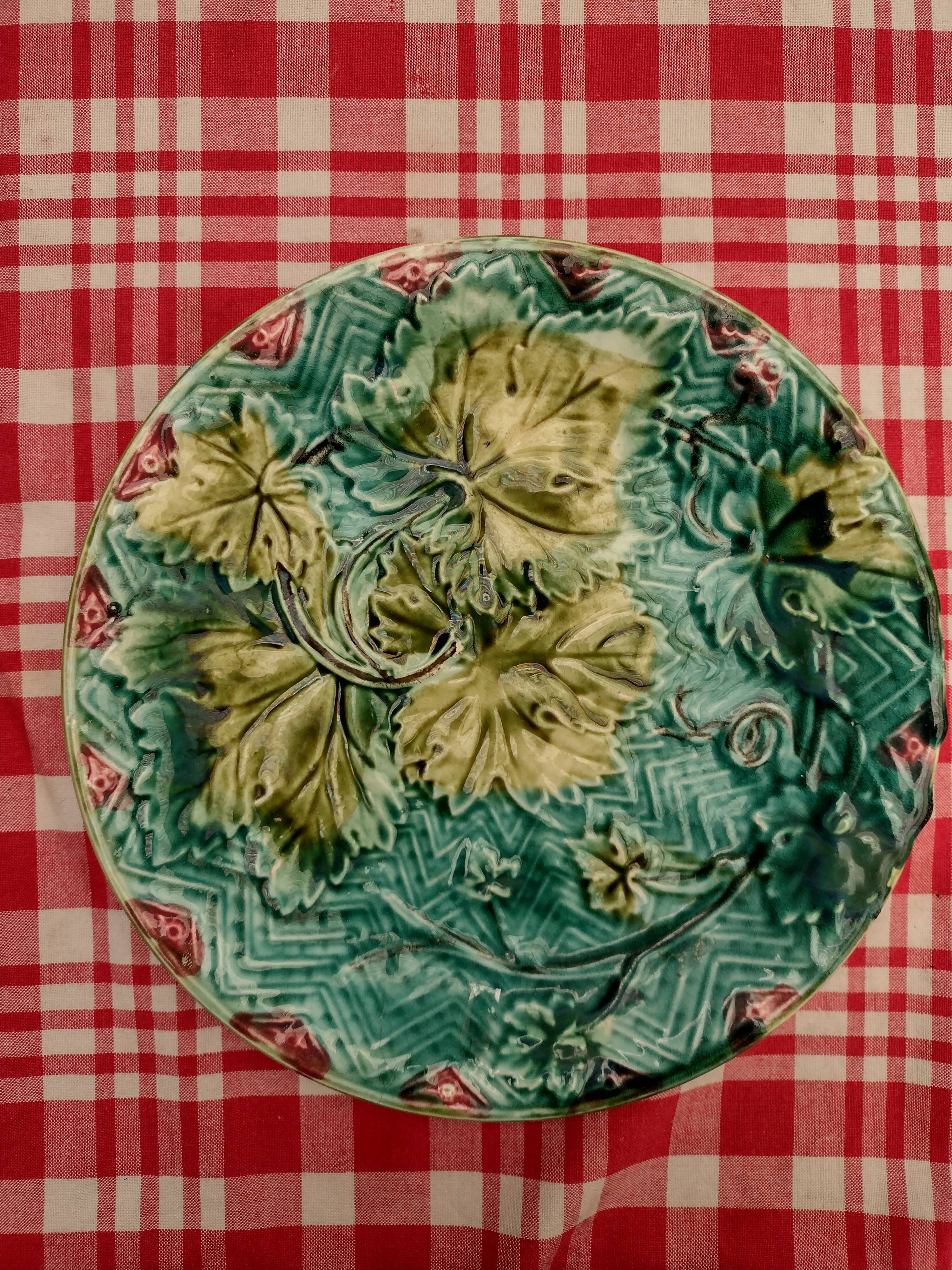 set of 4 plates splashes autumn
