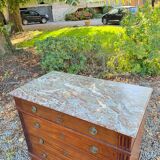 Louis XVI Style Mahogany Chest of Drawers, 19th Century