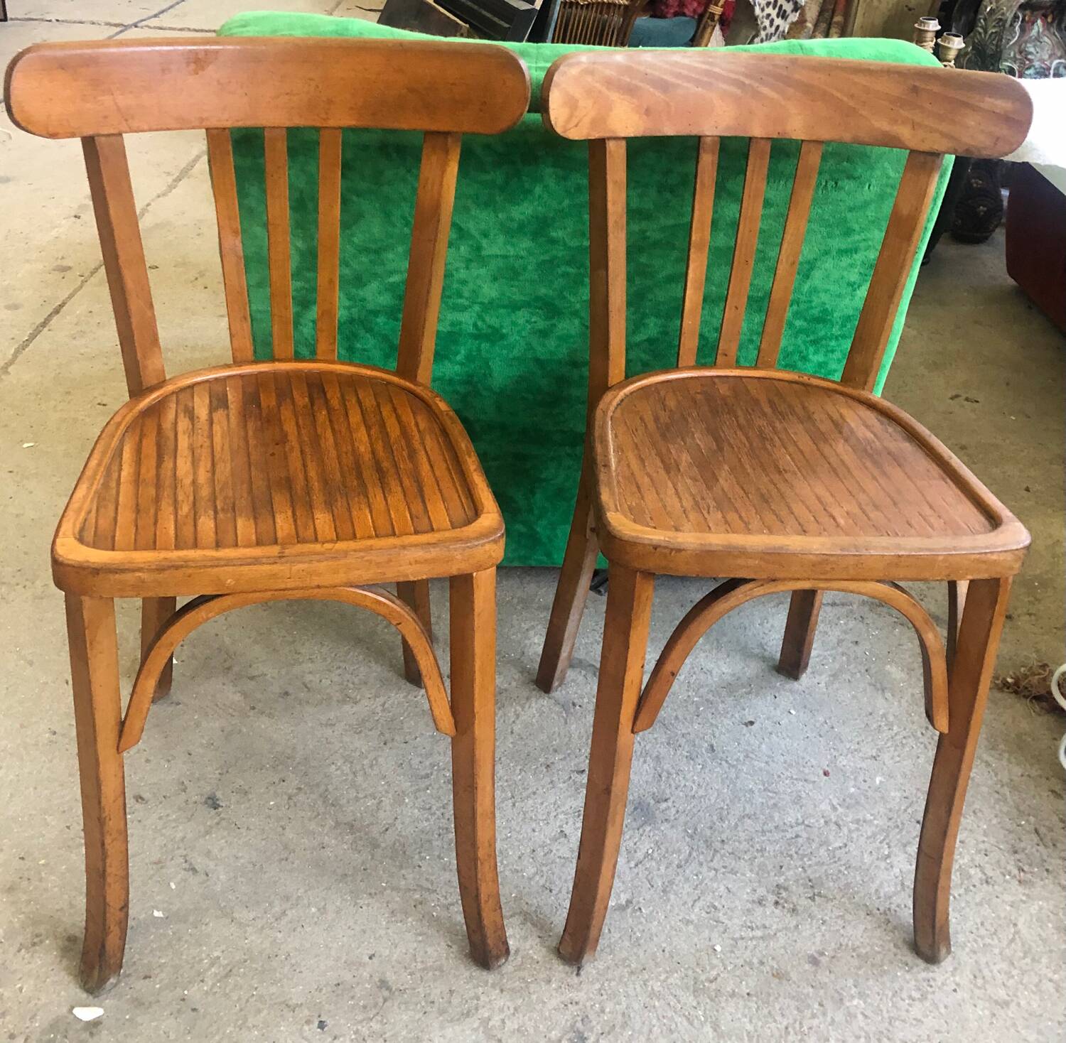 Pair of bistro chairs