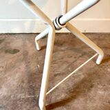 TUBECON tripod folding stool in white metal