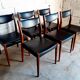 6 vintage Scandinavian teak chairs 50s 60s