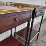 Pair of bedside Louis XVI style