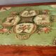 19th-century painted wooden changing table