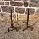 Pair of antique andirons