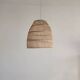 Bell-shaped rattan pendant or lampshade