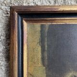 Old gilded wooden frame