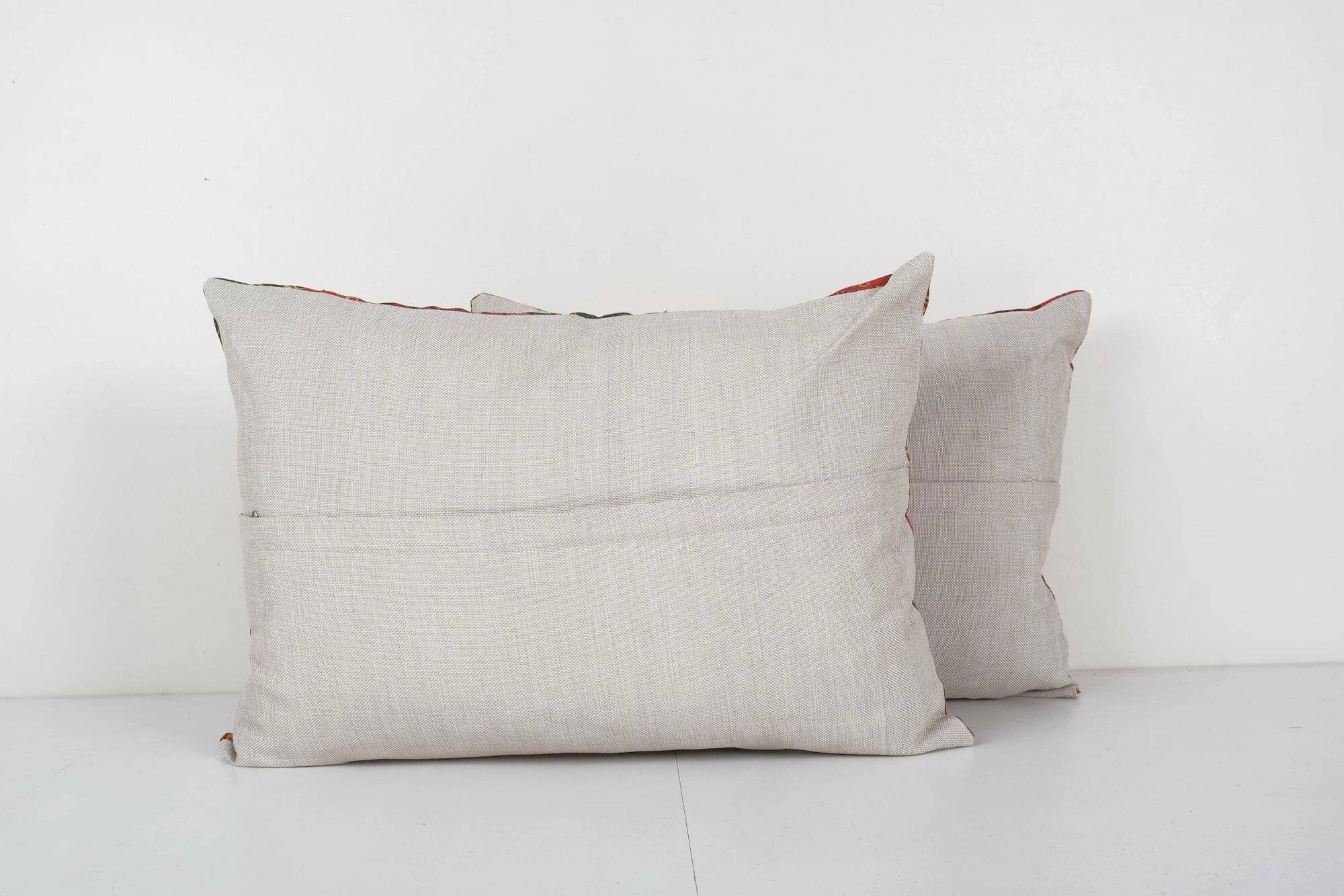 Set of 2 vintage Turkish cushion covers 43x61 cm