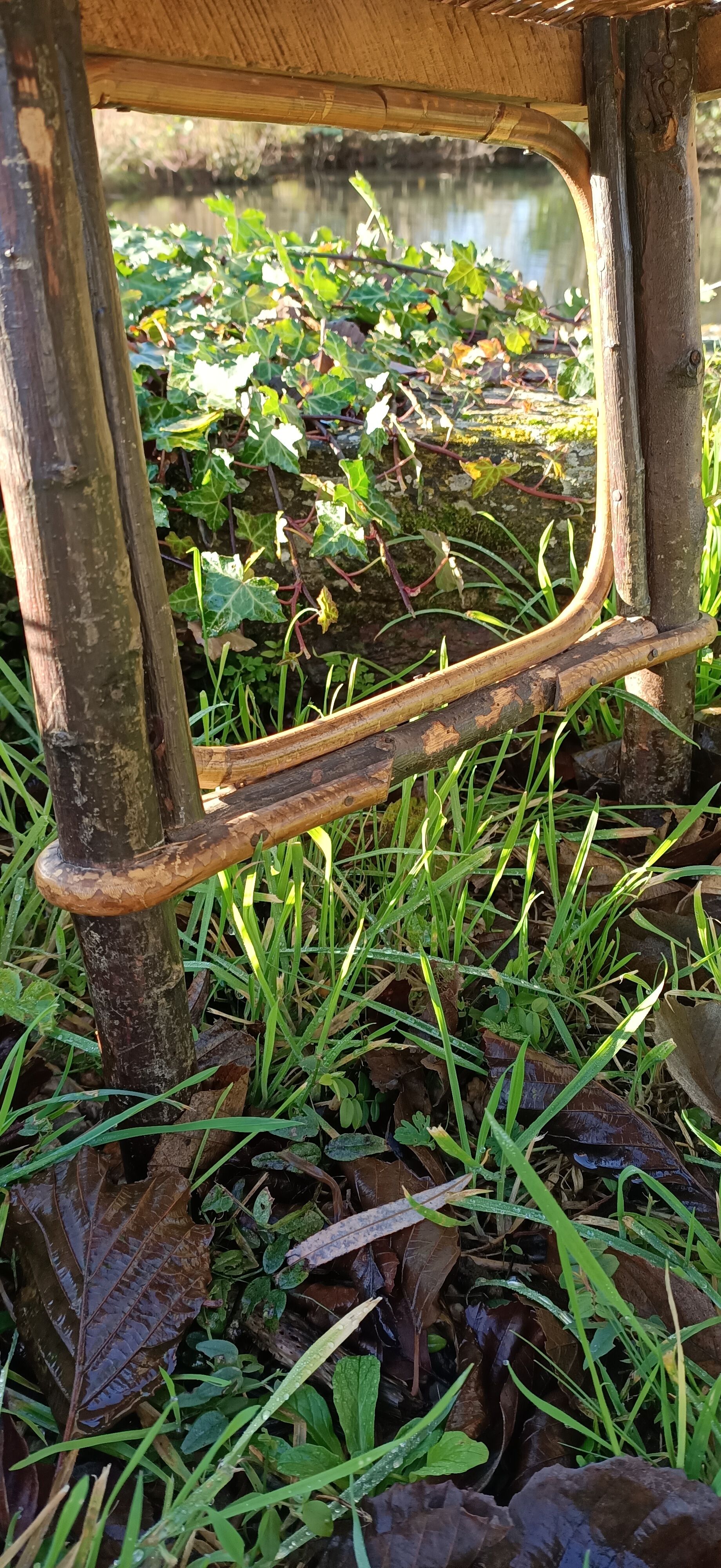 Very old vintage wicker lounge chair