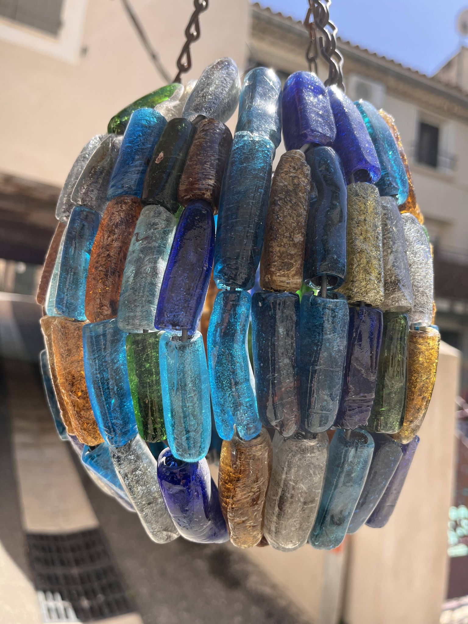 vintage Murano glass paste chandelier