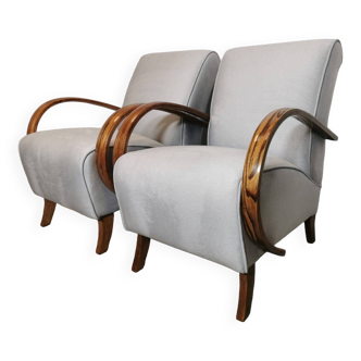 Armchairs by Jindrich Halabala, 1940s, Set of 2