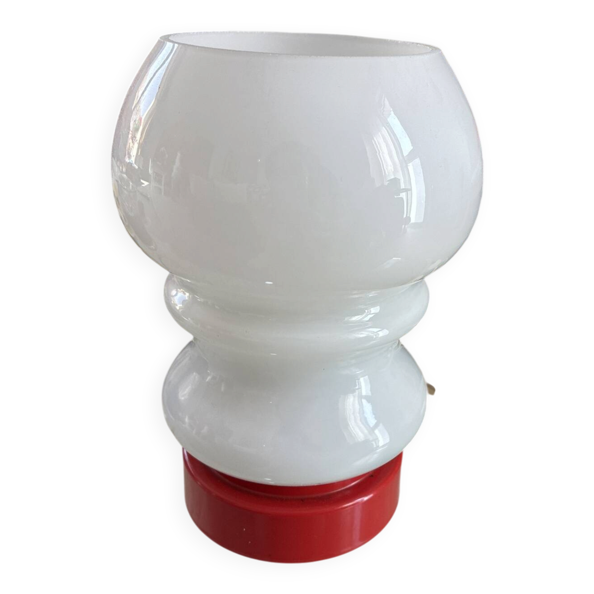 1970s table lamp in opaline.