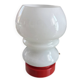 Lampe de table année 70 en opaline