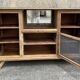 Low sideboard, bar, storage unit, wood, compass legs,
