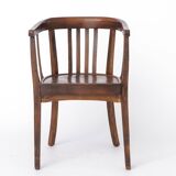 Vintage Armchair 1950s Germany, Beech Wood, Mid Century Accent Chair