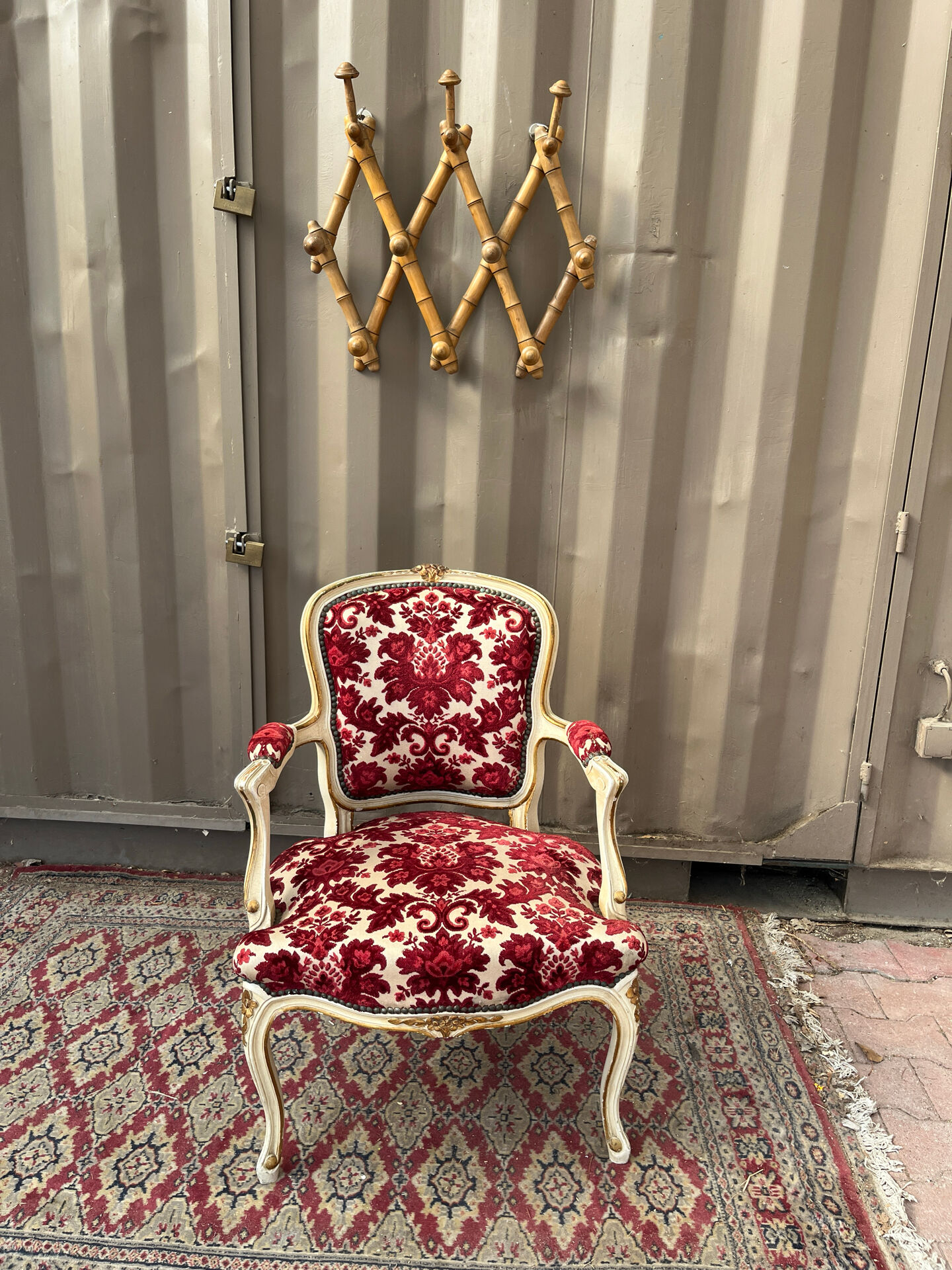 Louis XV style cabriolet armchair