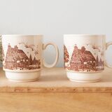 Pair of stoneware cups Made in England
