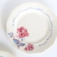 Set of 4 flat plates Sarreguemines Digoin Boulogne motif