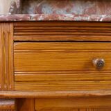 Dressing table in wood and marble of the 19th century