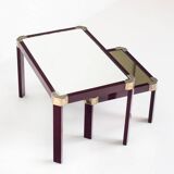 Vintage Regency Style Nesting Tables Attribution Roméo Rega France 70s