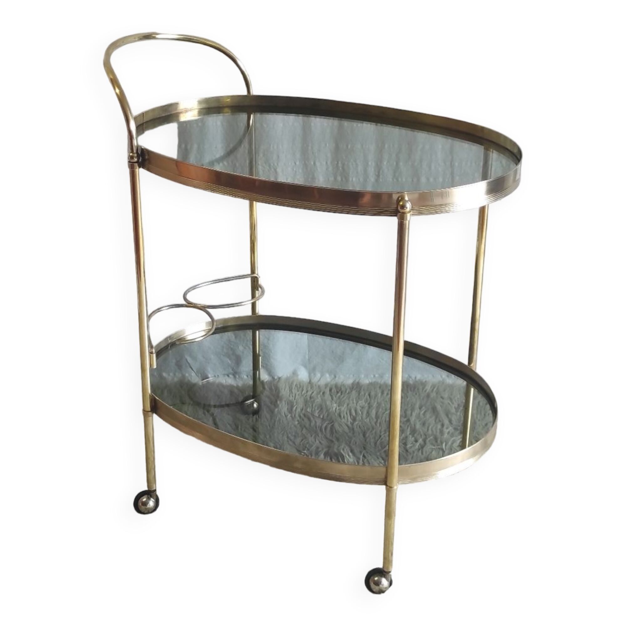 Solid brass trolley / bar service - 60s/70s