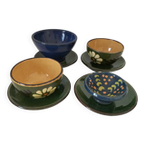 Glazed earthenware set