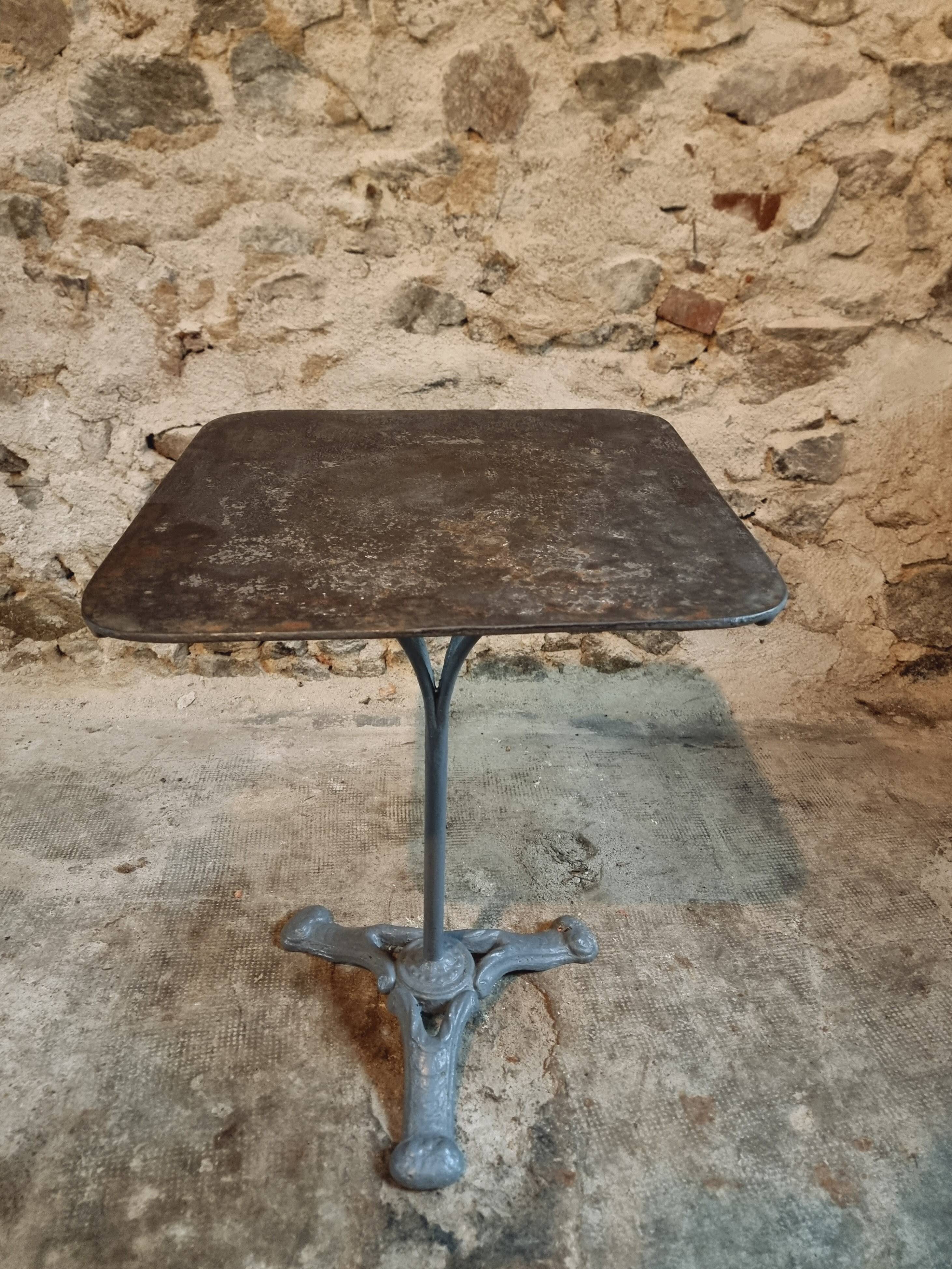 Table Bistrot Ancienne – Table de Jardin/Vin (Années 1920)