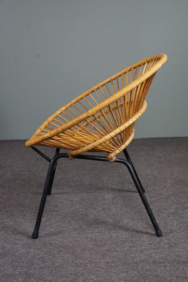 Rattan armchair, Dutch Design, 1960