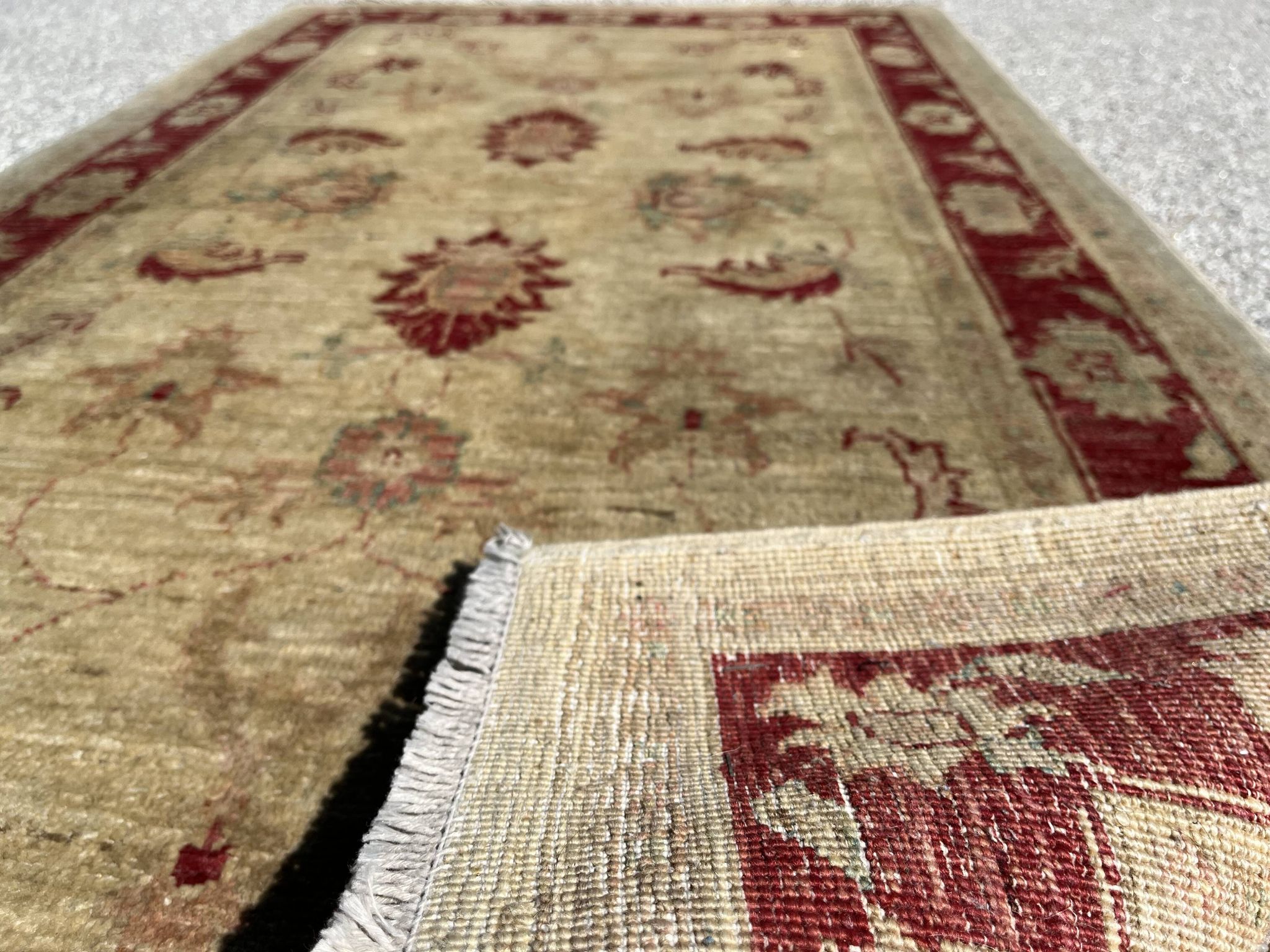 Handmade Afghan Chobi Ziegler Wool Rug 85x150cm