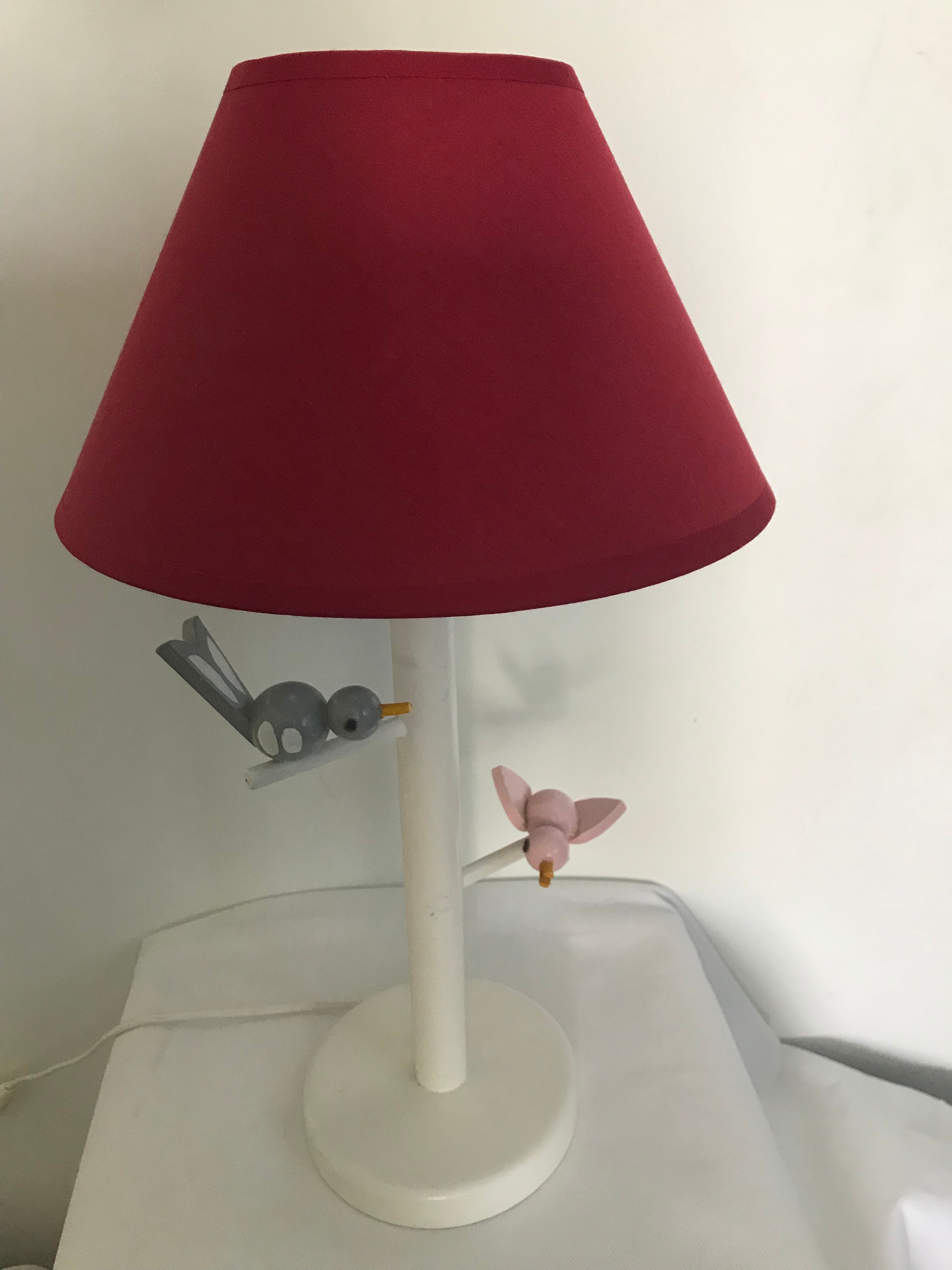 Wooden children's lamp Maison Bonnichon Paris 1960