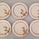 Flat earthenware plates Moulin des Loups Saint Amand Model Amélie Vintage