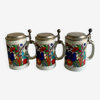 Acapulco Villeroy & Boch set of 3 beer mugs