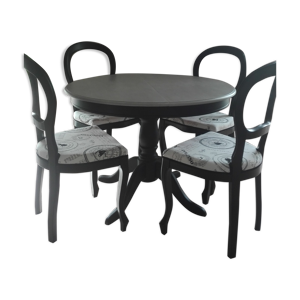 Table avec rallonge et - merisier
