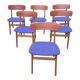 Mid century set of 6 teak dining chairs by Farstrup, Denmark 1960s