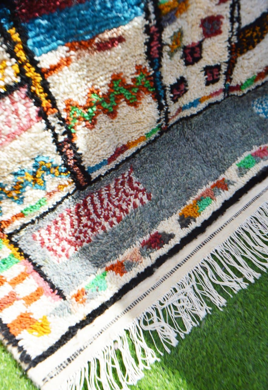Tapis berbère marocain coloré Azilal 258 x 157cm