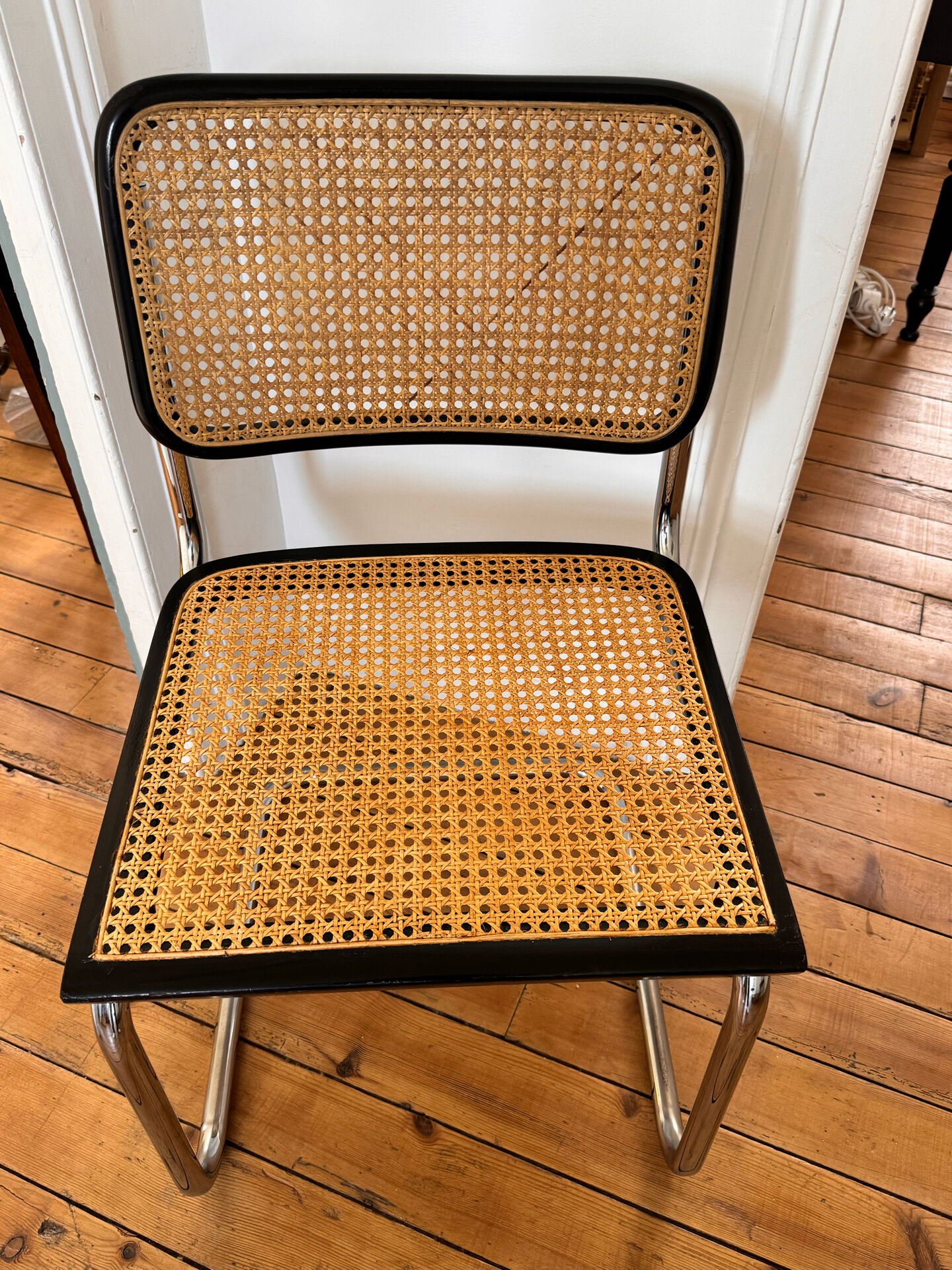 Set of 4 Cesca chairs by Marcel Breuer B32