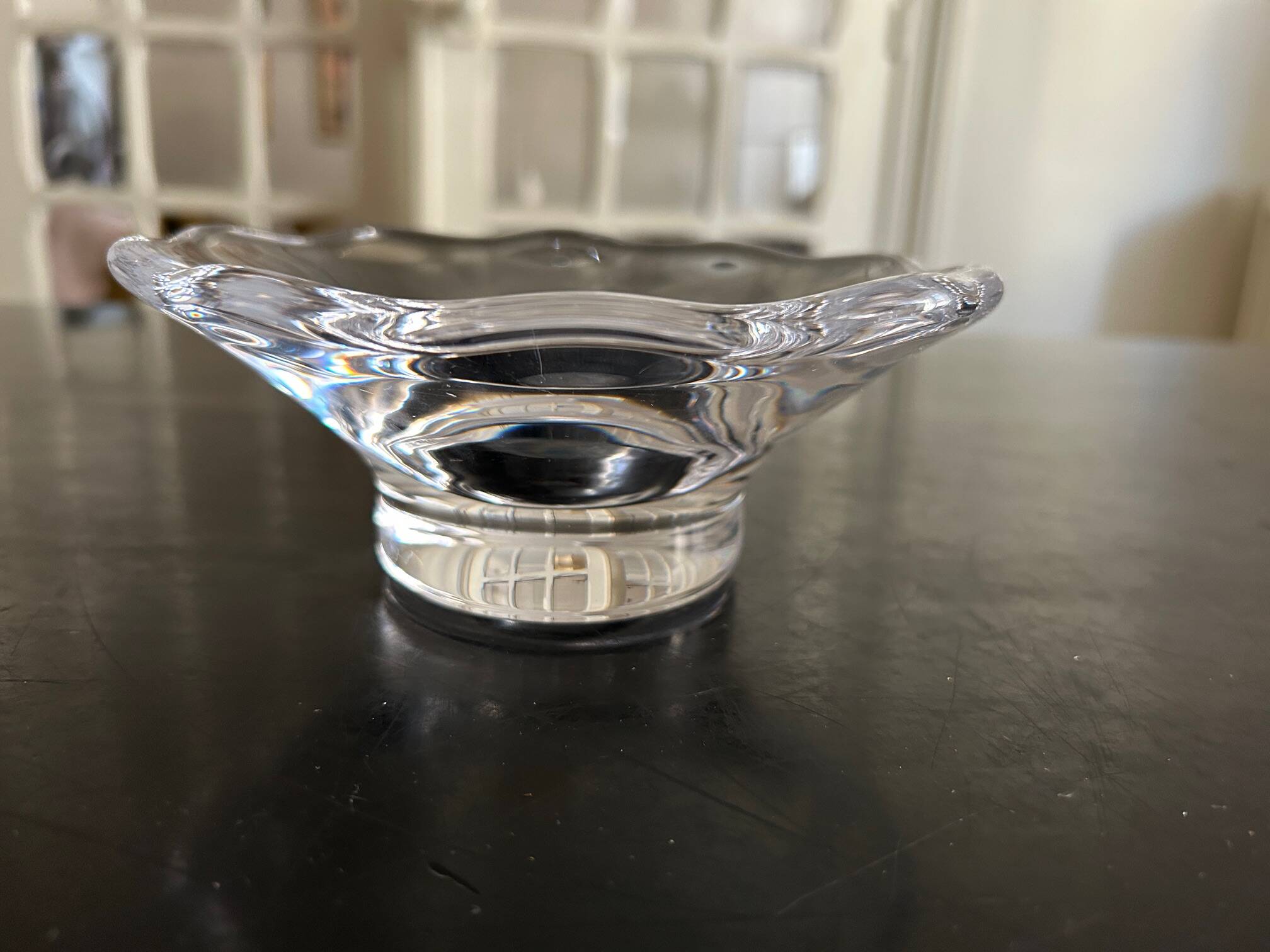 Crystal trinket tray